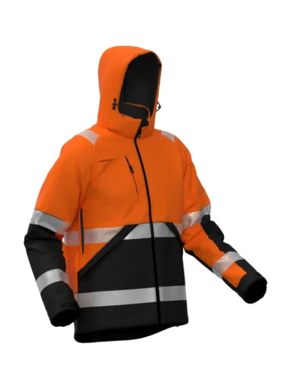 Kurtka robocza zimowa ostrzegawcza pomarańczowa Valencia Hi-Vis BoSafety