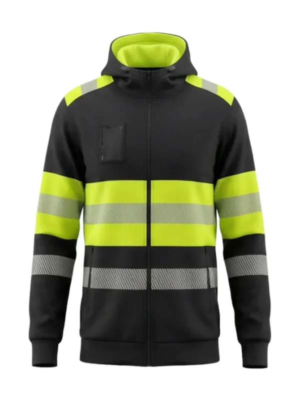 Bluza robocza ostrzegawcza Delaver Hi-Vis żółto/czarna BoSafety