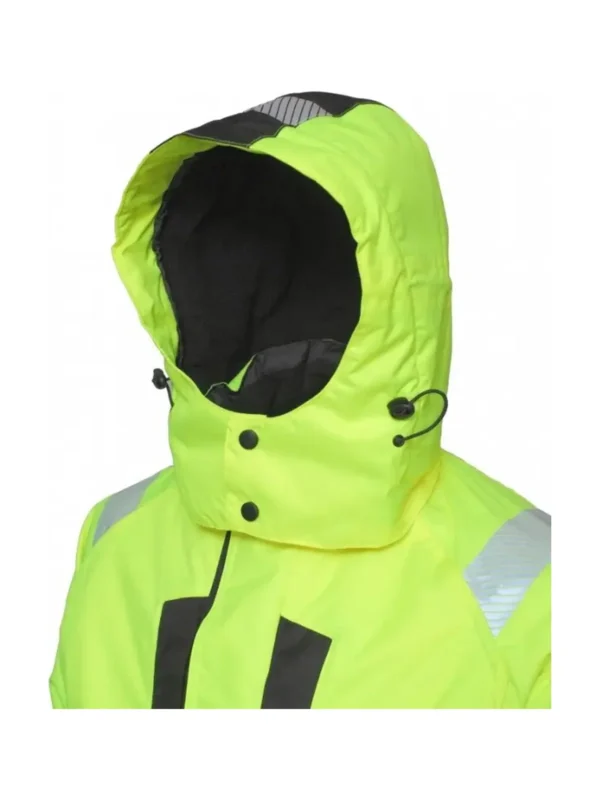 Kurtka robocza ocieplana ostrzegawcza Hi-Vis Galaxy żółto/czarna BoSafety