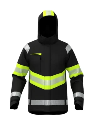 Kurtka robocza ocieplana ostrzegawcza Atlanta Hi-Vis czarno/żółta BoSafety