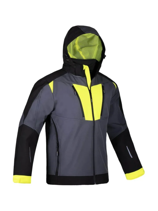 Kurtka robocza softshell Navigator czarno/szaro/żółta Procera