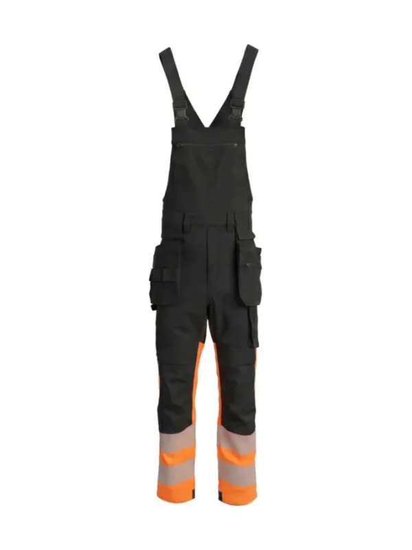 Ogrodniczki robocze elastyczne Combo Plus czarno/pomarańczowe BoSafety