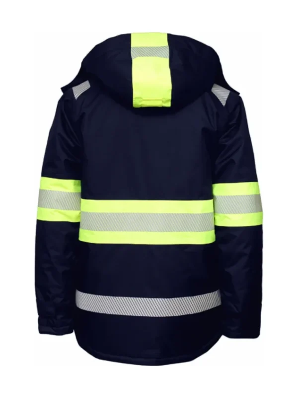 Kurtka robocza ocieplana ostrzegawcza Galaxy Hi-Vis granatowo/żółta BoSafety