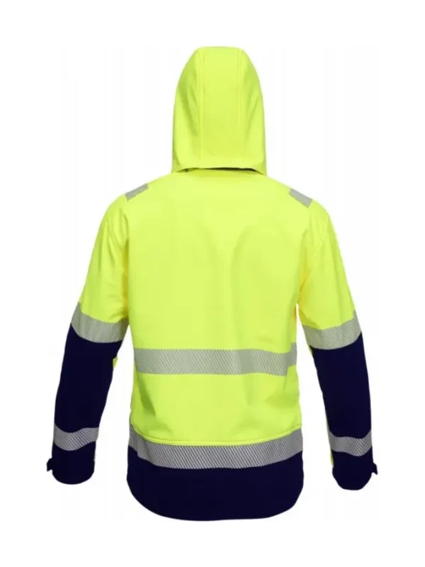 Kurtka robocza softshell ostrzegawcza Valencia Hi-Vis żółta BoSafety