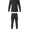 Komplet bielizny termicznej wełna merino czarny Merino50 BoSafety