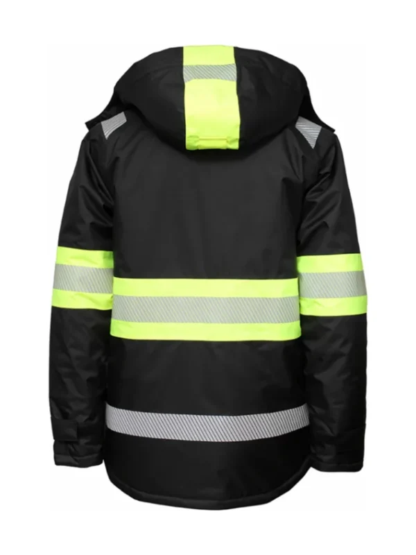 Kurtka robocza ocieplana ostrzegawcza Galaxy Hi-Vis czarno/żółta BoSafety