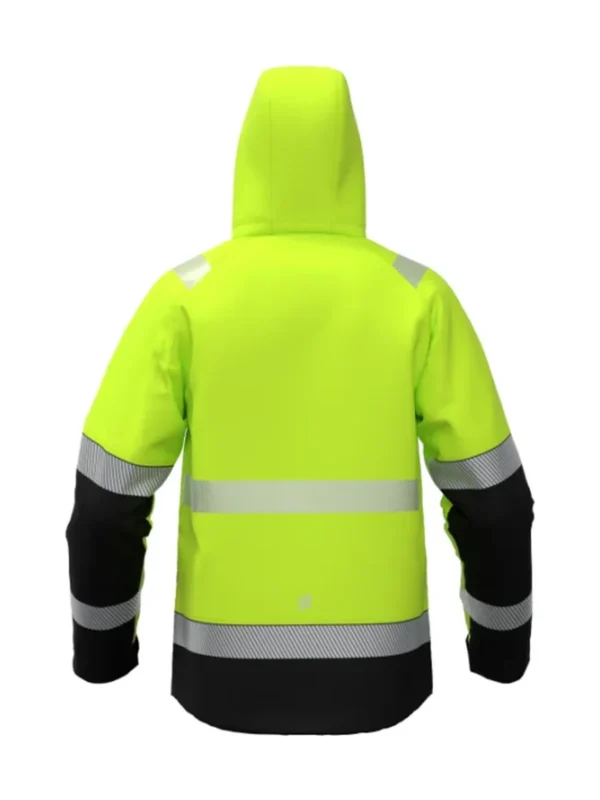 Kurtka robocza zimowa ostrzegawcza żółto/czarna Valencia Hi-Vis BoSafety