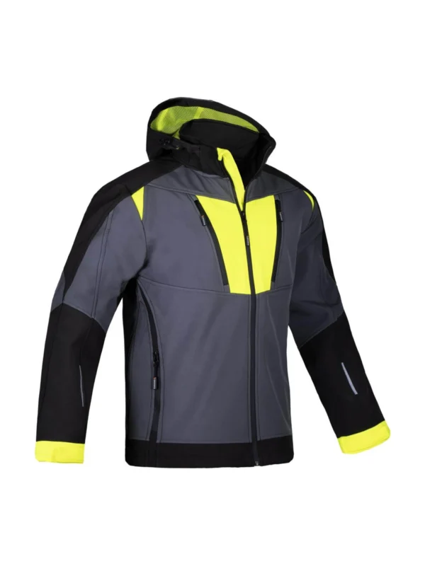 Kurtka robocza softshell Navigator czarno/szaro/żółta Procera
