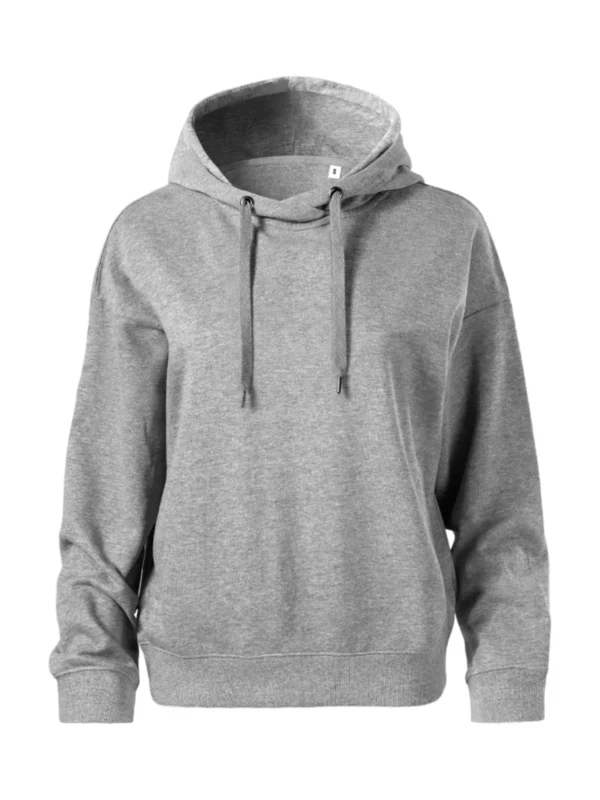 Bluza damska z kapturem Moon Malfini ciemnoszara melanż