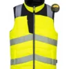 Kamizelka robocza ocieplana ostrzegawcza dwuwarstwowa Canvas Hi-Vis żółta BoSafety