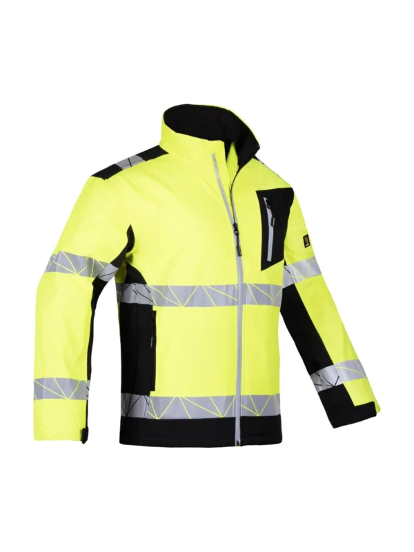 Kurtka robocza softshell ostrzegawcza Vector żółta Procera