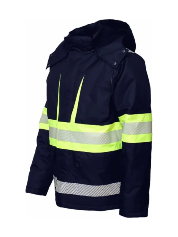 Kurtka robocza ocieplana ostrzegawcza Galaxy Hi-Vis granatowo/żółta BoSafety