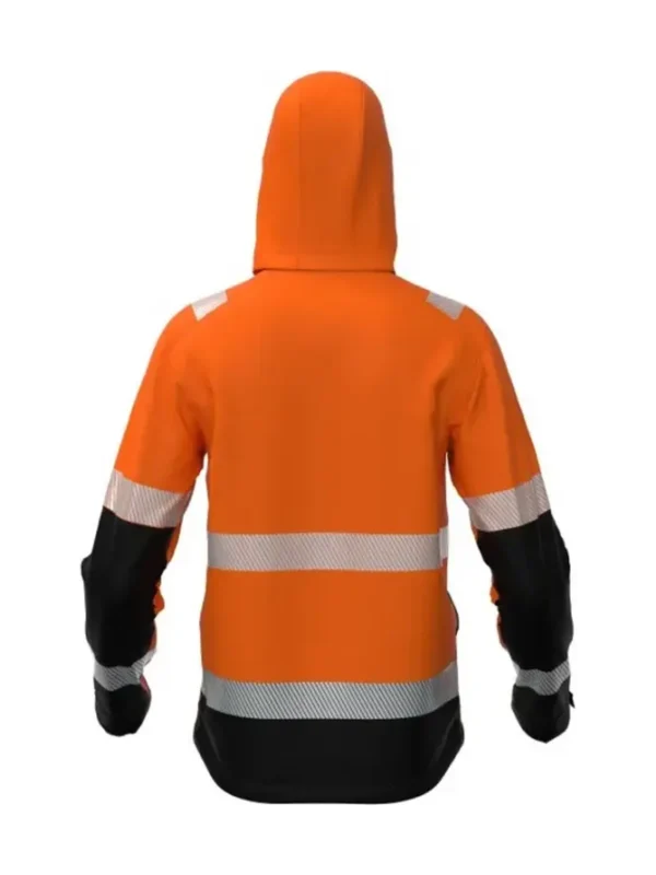 Kurtka robocza softshell ostrzegawcza Valencia Hi-Vis pomarańczowo/czarna BoSafety
