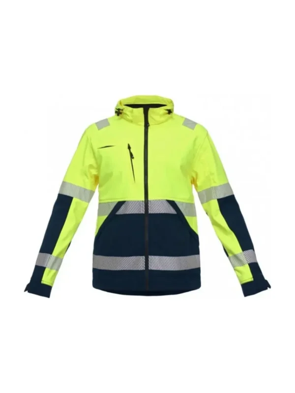 Kurtka robocza softshell ostrzegawcza Valencia Hi-Vis żółta BoSafety