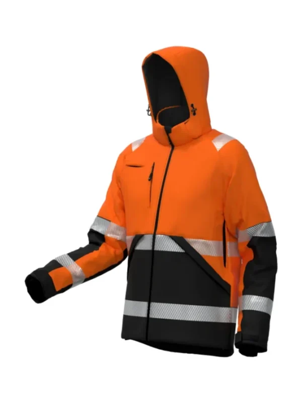 Kurtka robocza zimowa ostrzegawcza pomarańczowa Valencia Hi-Vis BoSafety