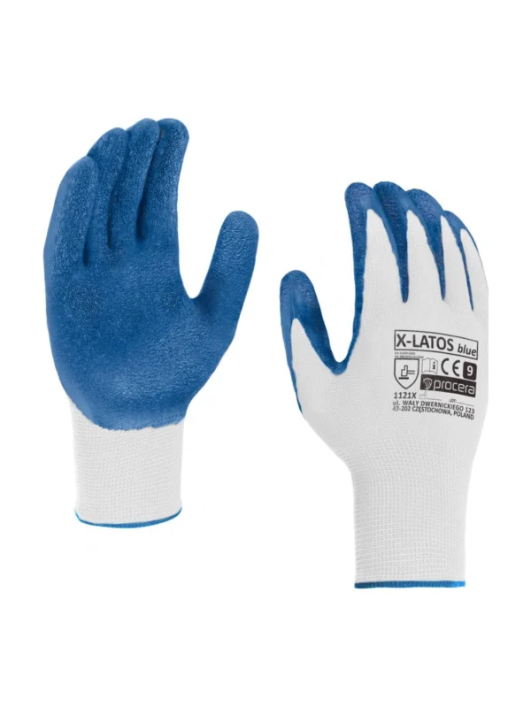 Rękawice robocze X-Latos Blue Procera