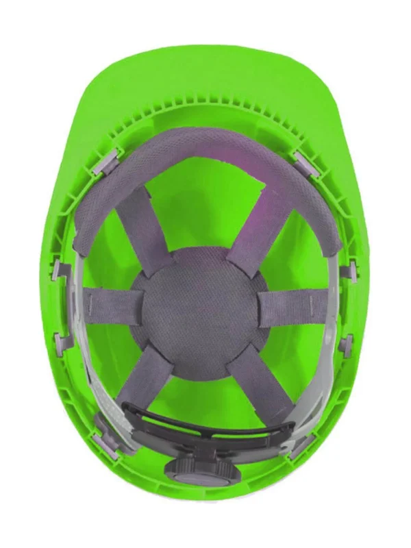 Kask hełm ochronny przemysłowy Morion neonowy zielony