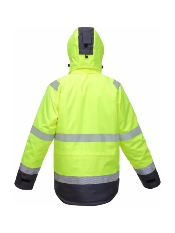 Kurtka robocza ocieplana ostrzegawcza Hi-Vis Galaxy żółto/szara BoSafety