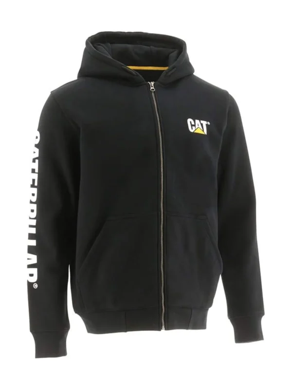 Bluza Cat z kapturem Full Zip czarna