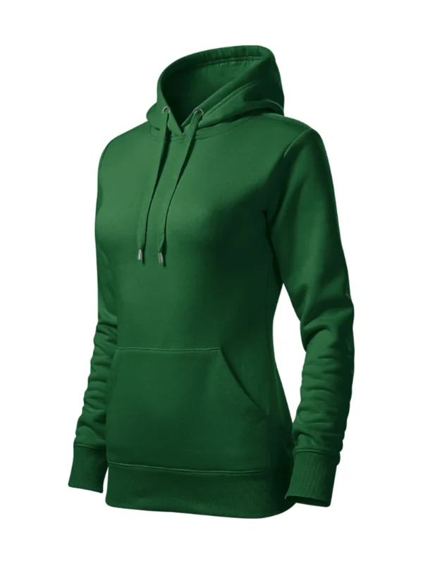 Bluza damska z kapturem Malfini Cape butelkowa zieleń