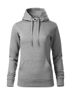 Bluza damska z kapturem Malfini Cape ciemnoszara melanż