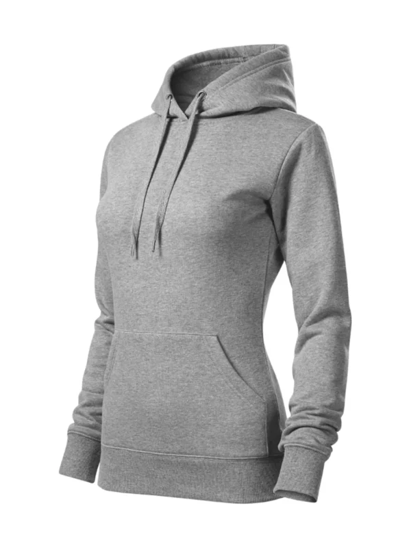 Bluza damska z kapturem Malfini Cape ciemnoszara melanż