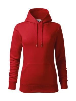 Bluza damska z kapturem Malfini Cape czerwona