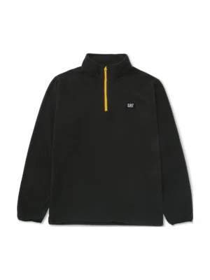 Bluza polar Cat Microfleece Zip czarna