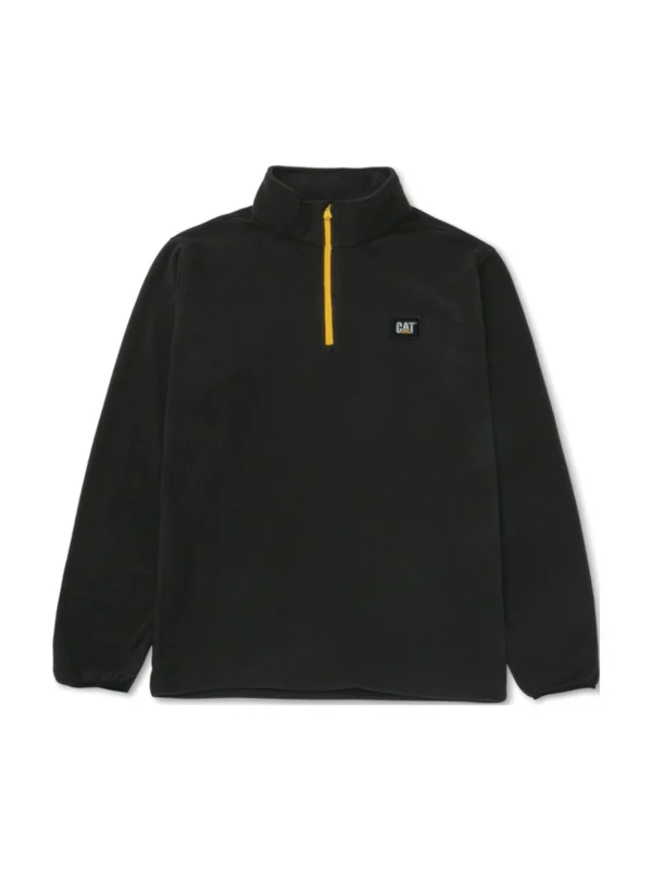Bluza polar Cat Microfleece Zip czarna