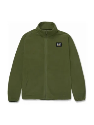 Bluza polar Cat Microfleece Zip zielona