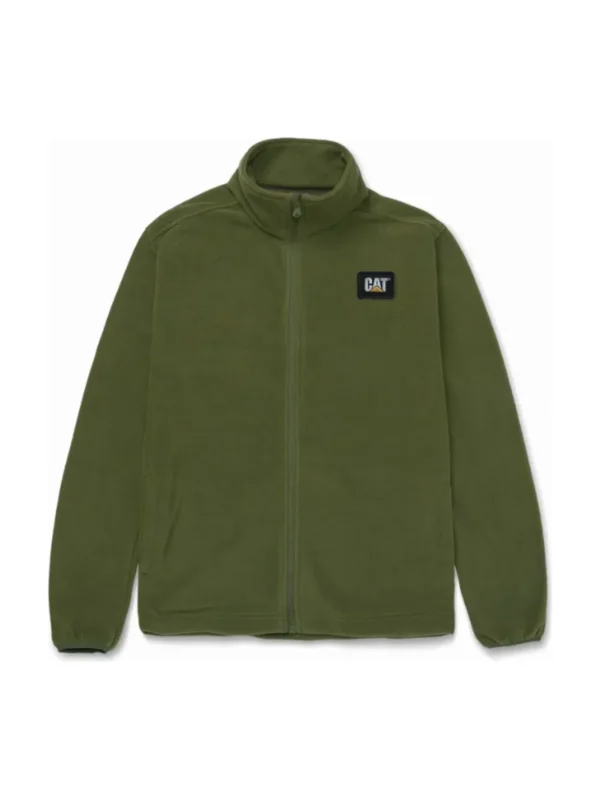 Bluza polar Cat Microfleece Zip zielona