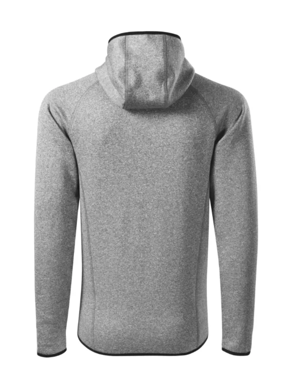 Bluza polar z kapturem elastyczna Malfini Direct ciemnoszara melanż
