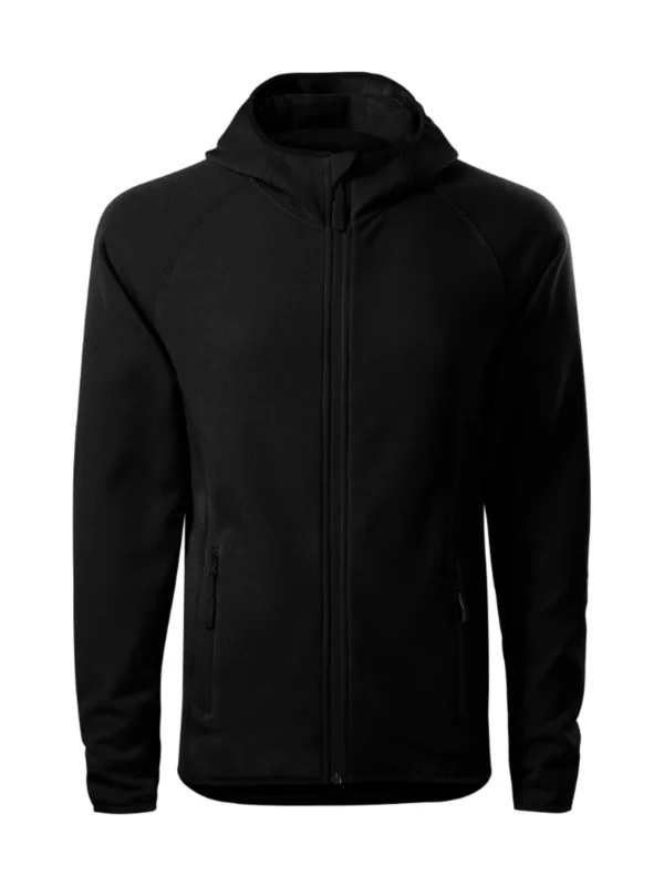 Bluza polar z kapturem elastyczna Malfini Direct czarna