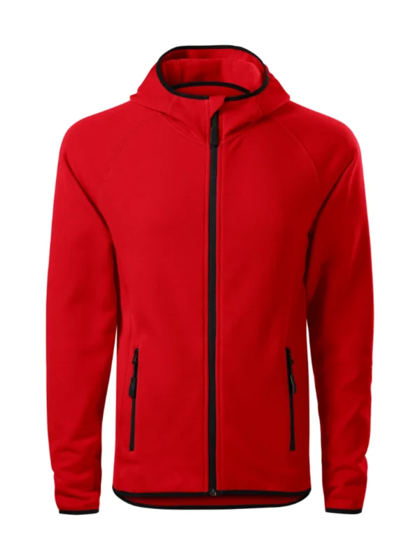 Bluza polar z kapturem elastyczna Malfini Direct czerwona