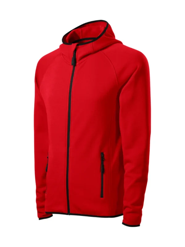 Bluza polar z kapturem elastyczna Malfini Direct czerwona