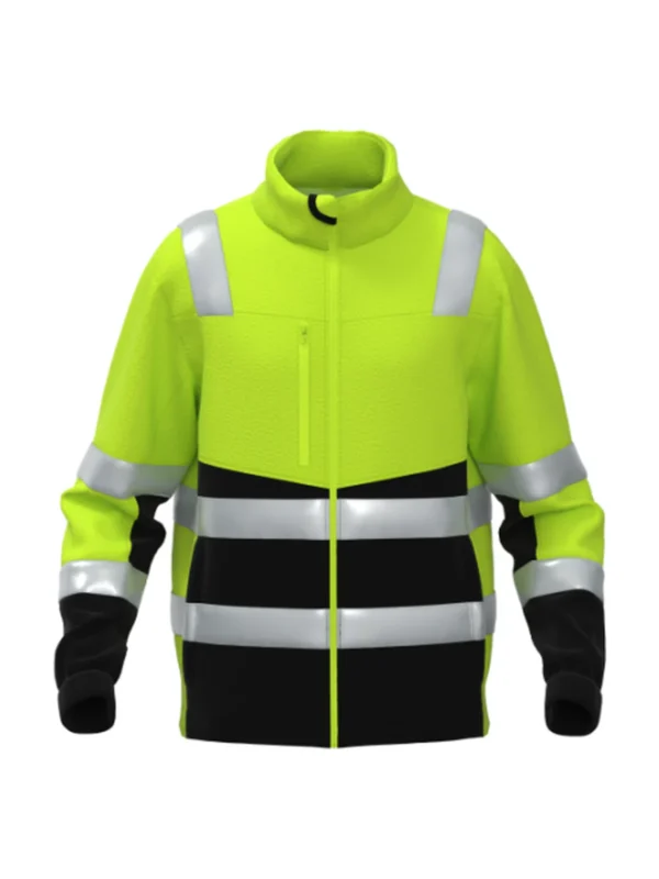 Bluza polarowa BoSafety FLEECE FIT Hi-Vis - komfort cieplny i widoczność klasy 2