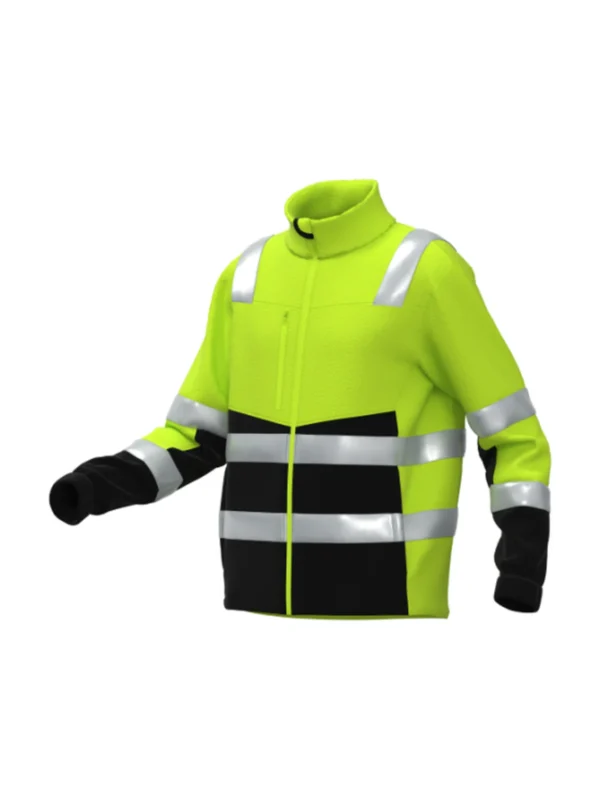 Bluza polarowa BoSafety FLEECE FIT Hi-Vis - komfort cieplny i widoczność klasy 2