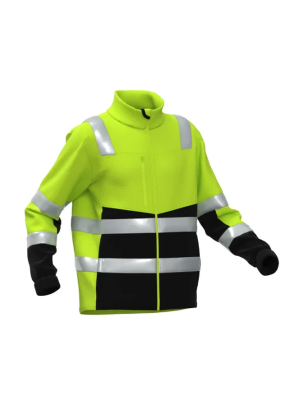 Bluza polarowa BoSafety FLEECE FIT Hi-Vis - komfort cieplny i widoczność klasy 2