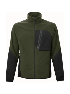 Bluza polarowa BoSafety Torino oliwkowo-czarna