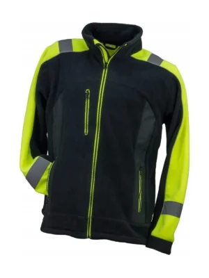 Bluza polarowa Urgent ocieplany ostrzegawczy czarny/żółty