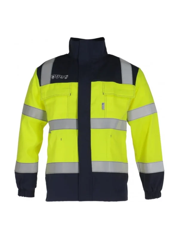 Bluza robocza antyelektrostatyczna niepalna chemoodporna ostrzegawcza Taraj HV Panther Safety