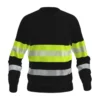 Bluza robocza BoSafety ONYX Hi-vis Klasa 1 z odblaskowymi elementami czarno-zółta