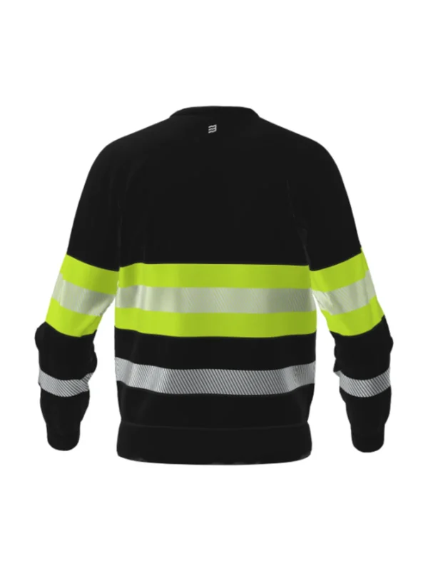 Bluza robocza BoSafety ONYX Hi-vis Klasa 1 z odblaskowymi elementami czarno-zółta