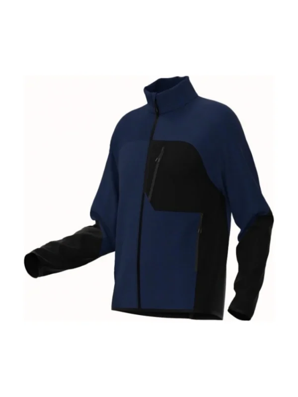 Bluza robocza hybrydowa BoSafety Hybrid granatowo-czarna