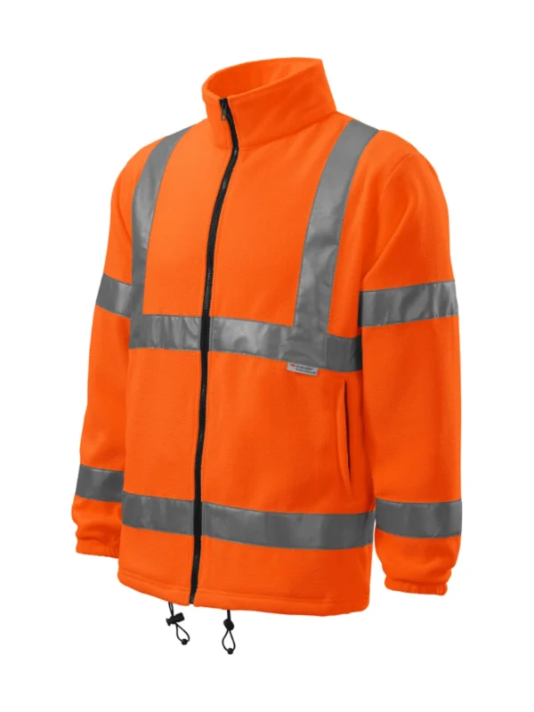 Bluza robocza polarowa ostrzegawcza Malfini HV Fleece Jacket pomarańczowa