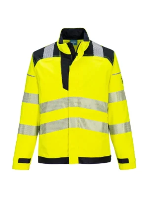 Bluza trudnopalna multiochronna Modaflame PW3 żółto-czarna EN ISO antystatyczna robocza Portwest FR714