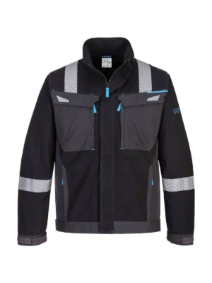Bluza trudnopalna multiochronna WX3 Modaflame czarna robocza EN ISO antystatyczna Portwest FR602
