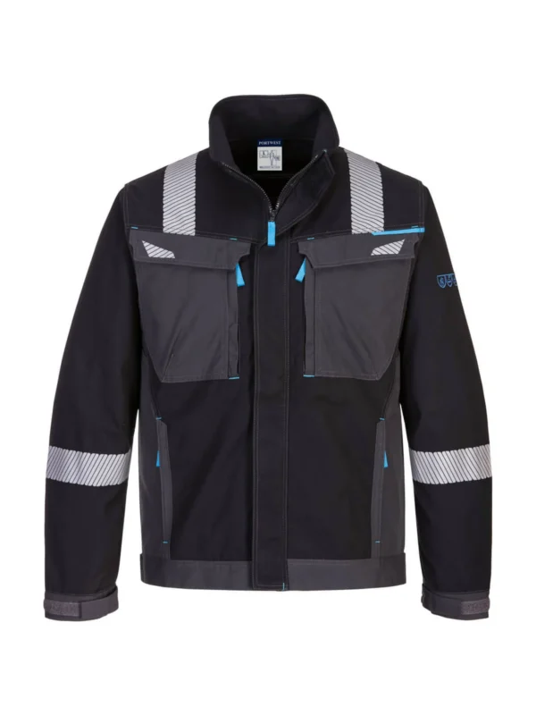 Bluza trudnopalna multiochronna WX3 Modaflame czarna robocza EN ISO antystatyczna Portwest FR602