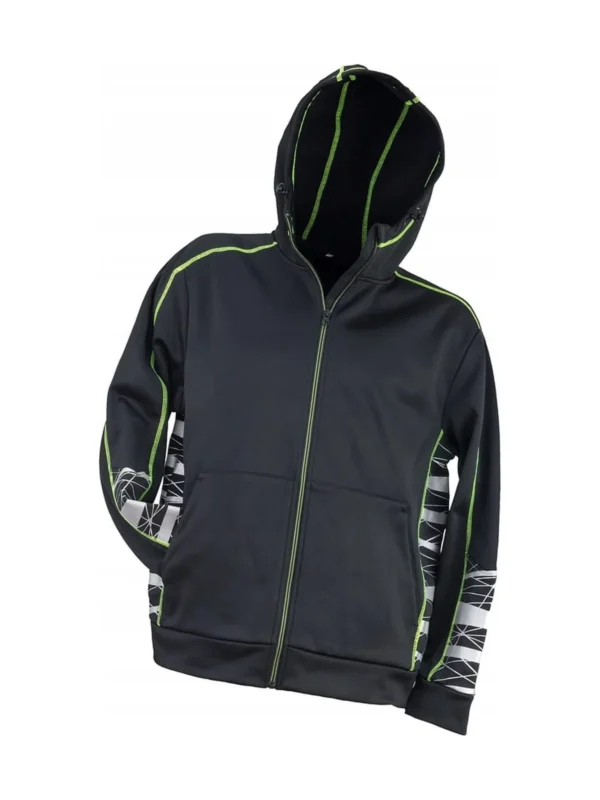 Bluza z kapturem czarna Urgent 922