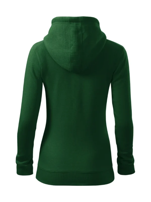 Bluza z kapturem damska Malfini Trendy Zipper butelkowa zieleń